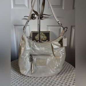 Coach Poppy Convertible Hobo, Gold Shimmer